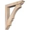 Ekena Millwork Balboa Traditional Smooth Bracket w/ Offset Brace, Douglas Fir, 5 1/2"W x 28"D x 32"H BKT0604X28X32BOA01SDF - alternate 1